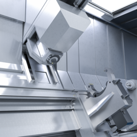 Individual tool holder with B-axis in rotary design