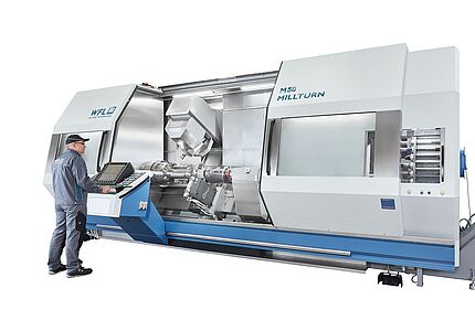 Fresadora CNC - M80 - WFL MILLTURN TECHNOLOGIES GMBH & CO KG - horizontal /  para la aeronáutica / 5 ejes o más