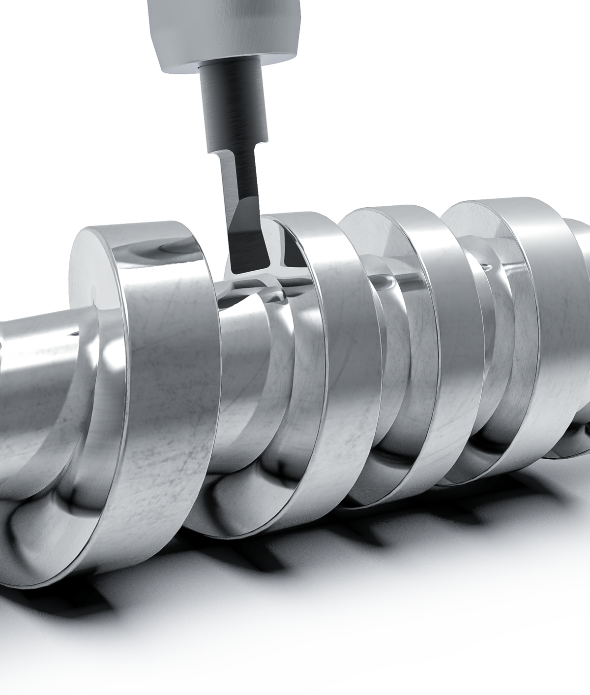 Complete machining of rotors with variable pitch WFL