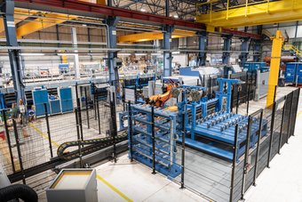 View of tool storage housing